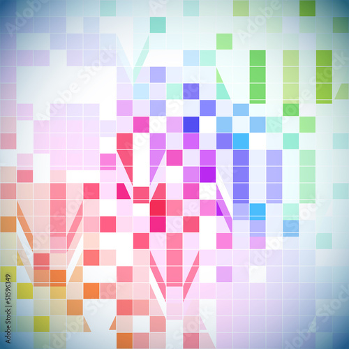 Vector: Abstract colorful tile background Abstract colorful tile background
