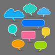 Set of speech bubbles