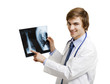Doctor analyzing a RX