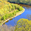 spring landscape in Sigulda, Latvia