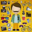 hipster illustration