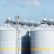 cereal elevator tank at the port of Ventspils