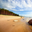 Baltic sea shore in Latvia
