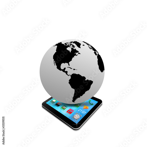 Illustration: Tablet and Earth 20.04.13 Tablet and Earth 20.04.13
