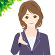 握手 女性　様々な表情　オフィスシーン　Woman Guide