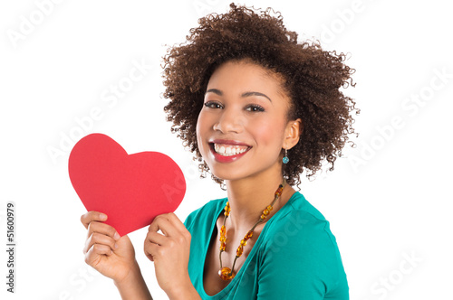Photo: Woman Holding Heart Shape Woman Holding Heart Shape