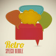 retro text balloons