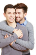 Zwei schwule glückliche Teenager