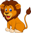 Funny lion cartoon