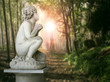 Cherub in a wood