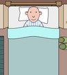 Person in bed