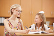 Teacher at school