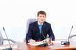 Businessman at meeting