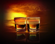 Two glasses of whiskey