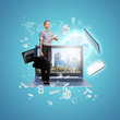 Modern technology illustration