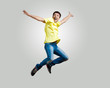 Photo: Young man dancing and jumping Young man dancing and jumping