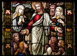 Glasfenster Bibel - Bergpredigt Jesu