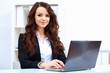 Young busines woman with notebook