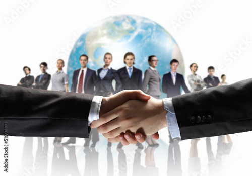 Photo: image of business handshake image of business handshake