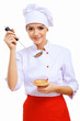 Young cook preparing food