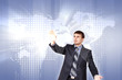 Internet concept of global technology