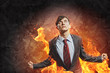 businessman in anger