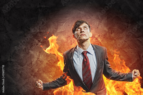 Photo: businessman in anger businessman in anger