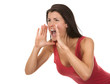 woman screaming