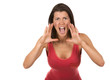 woman screaming