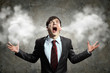businessman in anger