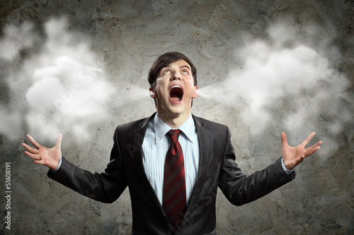 Photo: businessman in anger businessman in anger