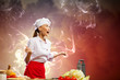 Photo: Asian female cook in anger Asian female cook in anger