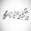Vector Illustration of Music Notes