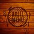 Vector Illustration of a Grill Menu Design Template