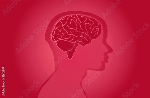 Vector: Vector, Hirn, rot, Hintergrund, Medizin Vector, Hirn, rot, Hintergrund, Medizin