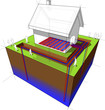 geothermal heat pump with underfloor heating diagram