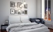 City Studio Bedroom at Night
