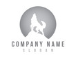 wolf and moon logo