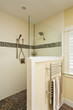 Walk in shower of an upscale home