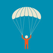 Skydiver - serene and safe parachuting