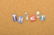 Threat Word Made From Newspaper Letter