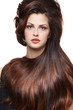 Photo: Woman with long brown hairs Woman with long brown hairs