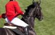 Rider on a high jump competition