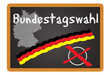 Schild - Bundestagswahl