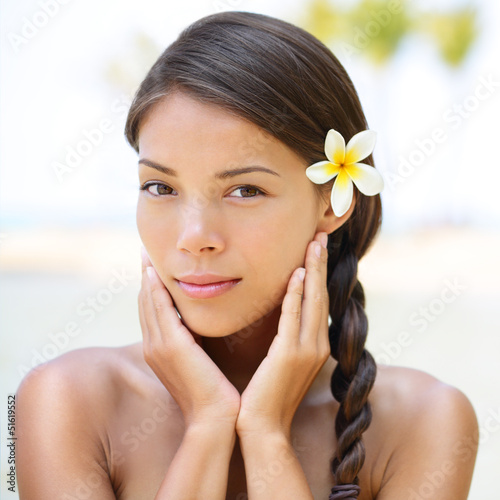 Photo: Spa resort beauty portrait of woman Spa resort beauty portrait of woman