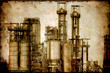 Retroplakat - Industrieanlage