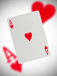 Foto: Playing card, ace of hearts Playing card, ace of hearts
