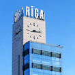 Riga central station clock tower