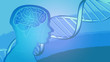 Background Wallpaper DNA Man Brain Vector