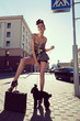Photo: girl and dog girl and dog